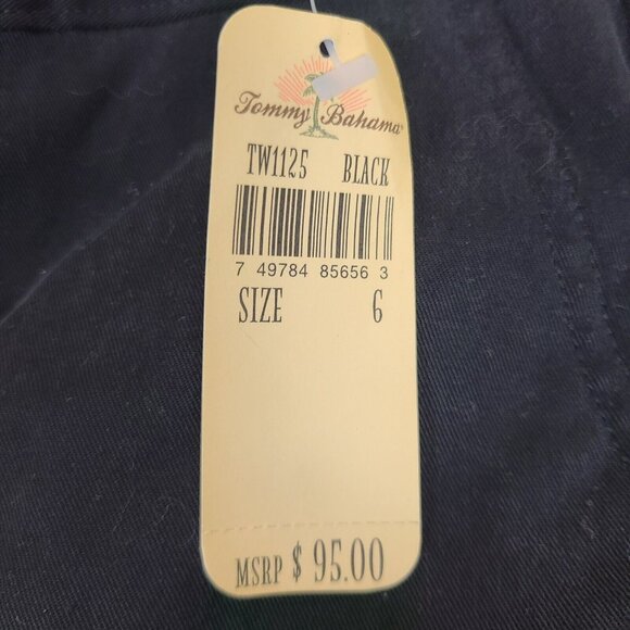 Tommy Bahama Women's Pants Size 6 Weekend Twill Black Stretch NWT Stretch - Picture 3 of 10